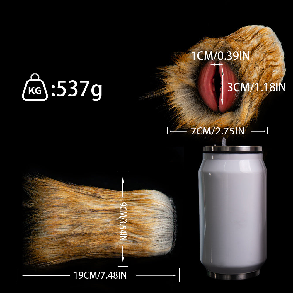 Wild Lioness Masturbator – Realistisches Löwen-Sextoy aus tiefschwarzem Platin-Silikon