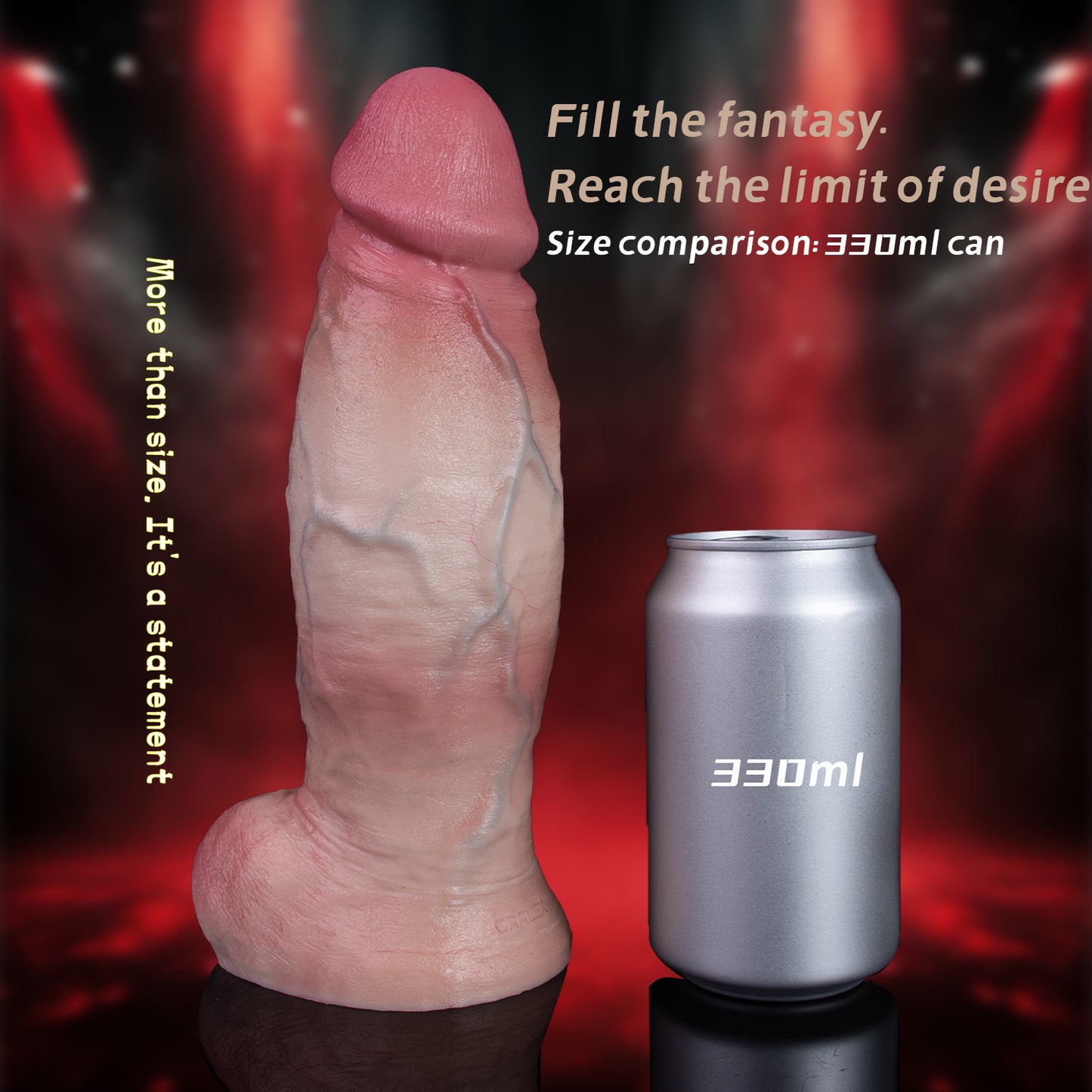 Massive Realism Huge Dildo – Dual-Density Silicone Dildo for Intense Deep Stimulation