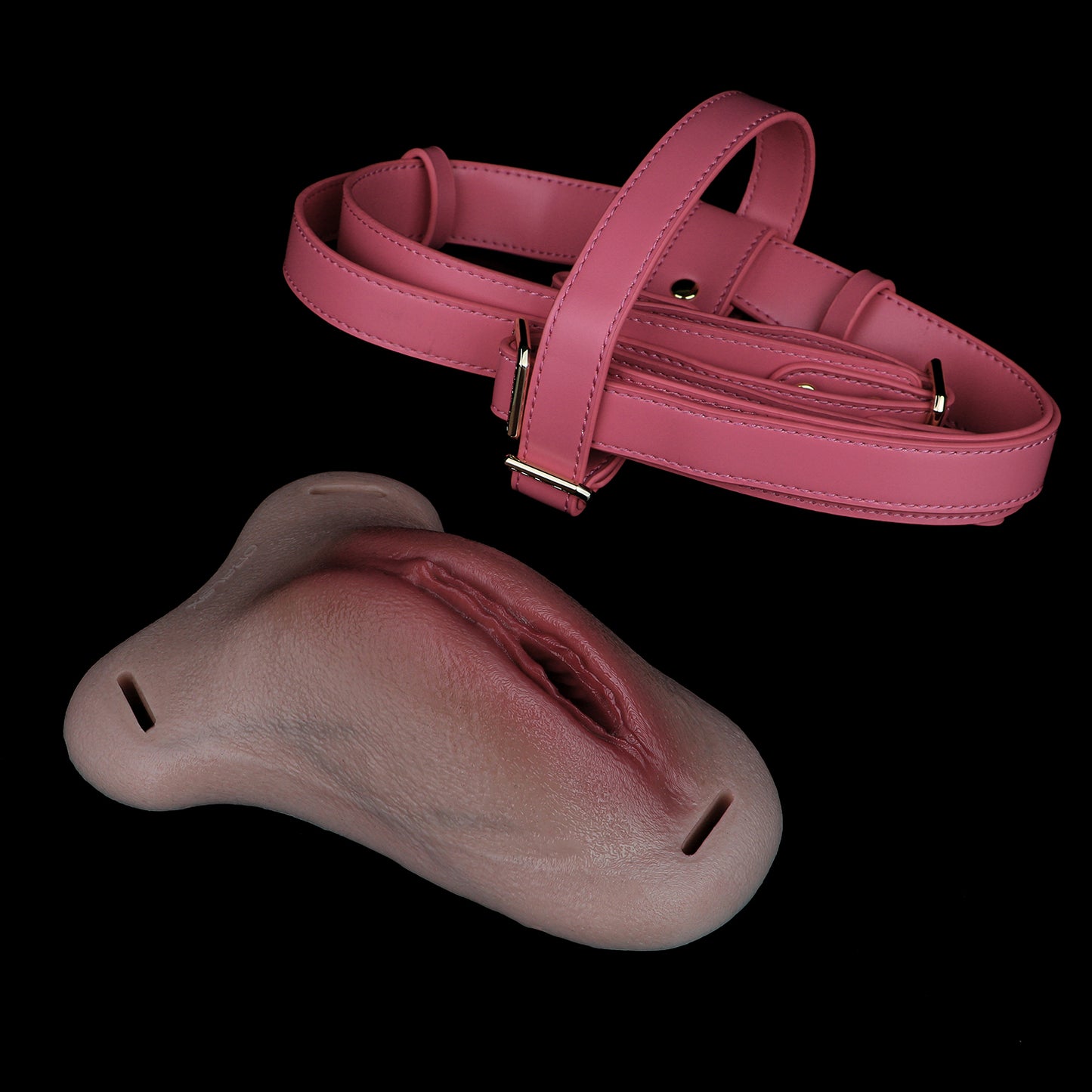 Anatomisch Geformte Transgender Vagina Slip - Ergonomisch Einteilig Realistisch Harness