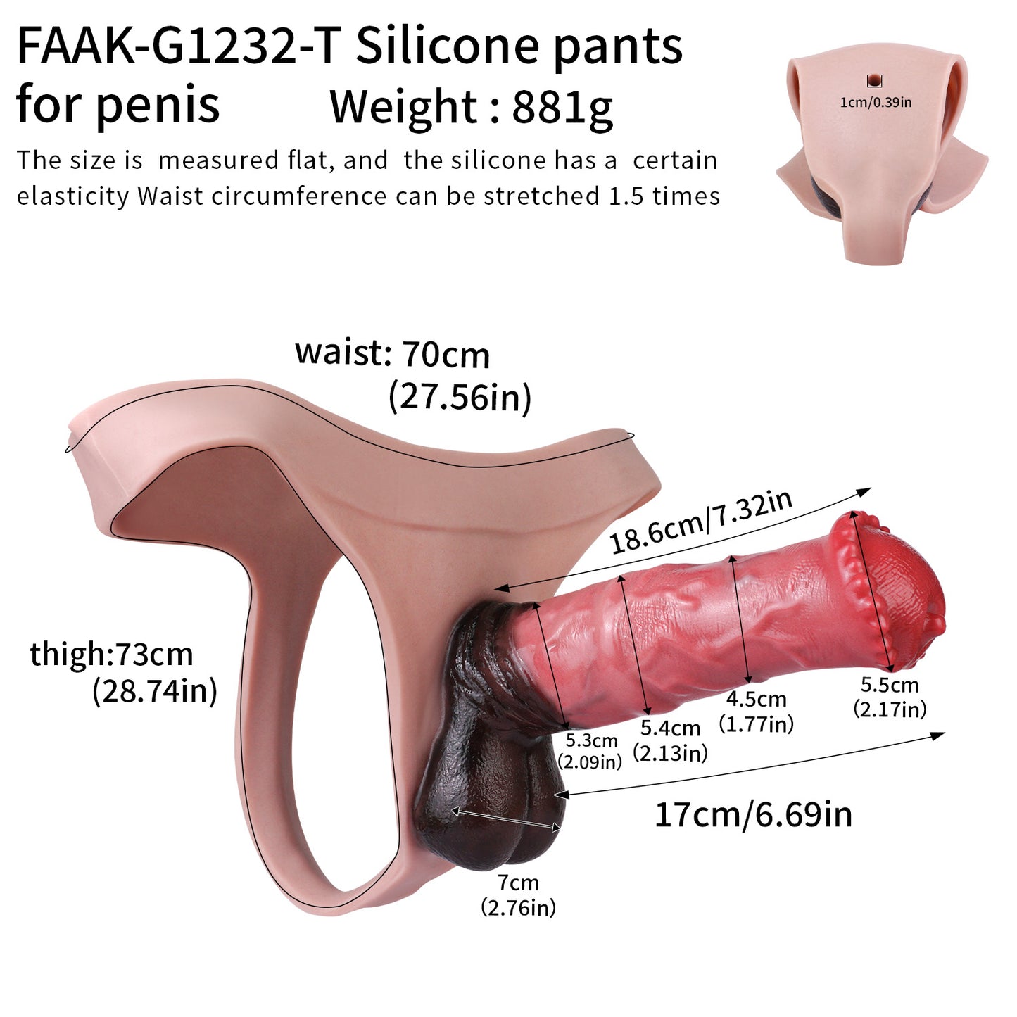 Umschnalldildo Pferd – Kugelkrone, Schwarze Hoden, Integrierter Anal-Stimulator & Fernbedienung