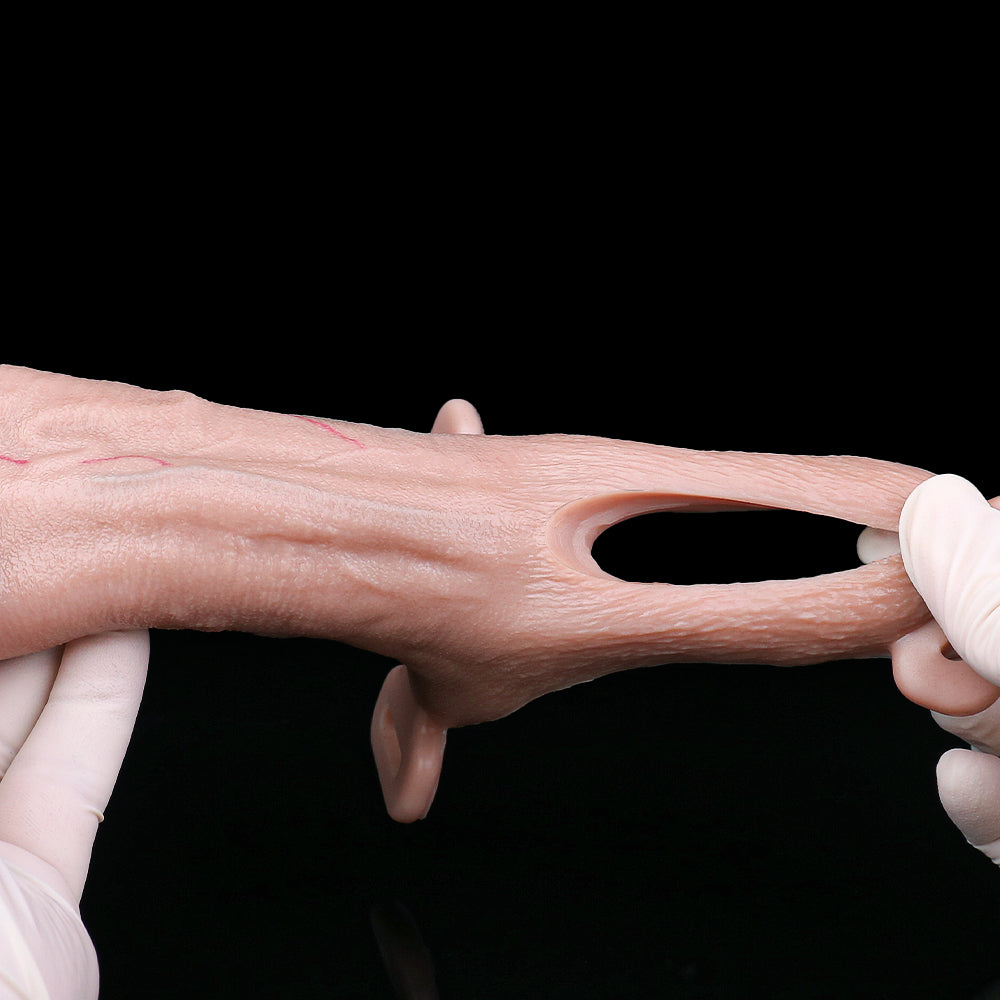 Anatomical Penis Sleeve with G-Spot Curve – Realistic Penis Sleeve for Deep Stimulation