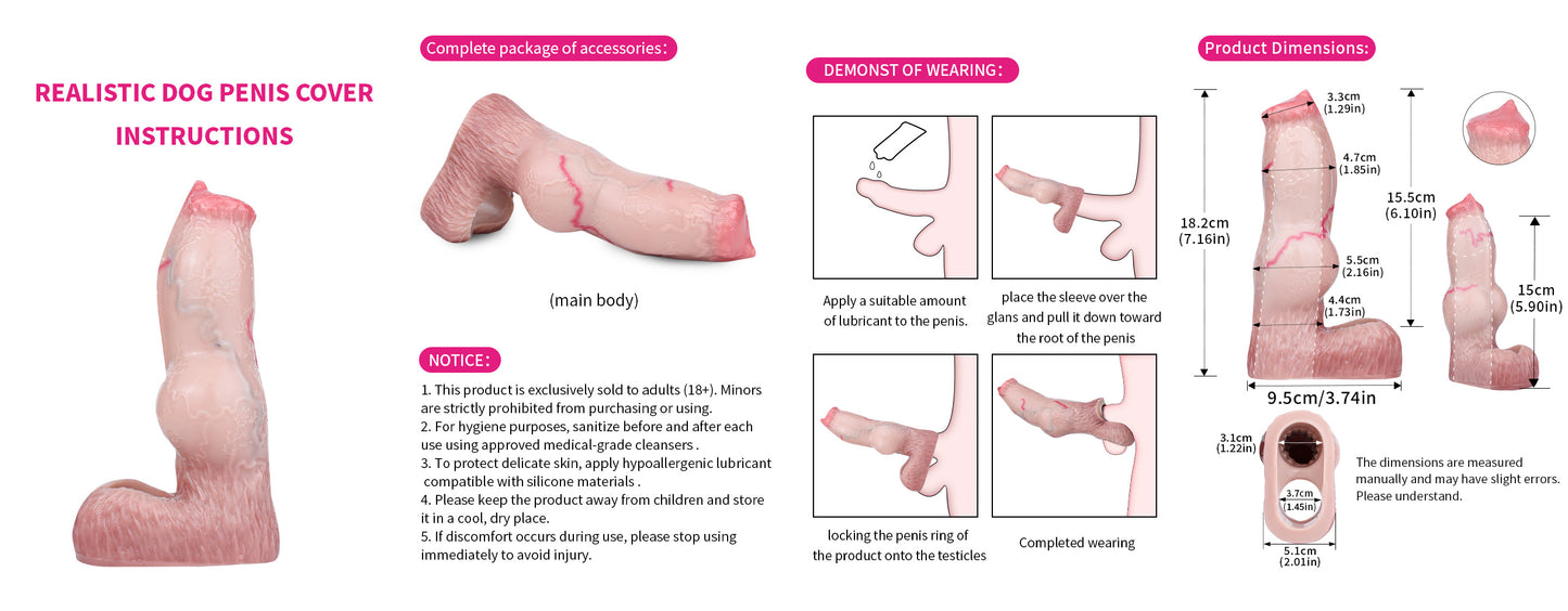 Open Penis Cover with Continuous Channel Made of Liquid Silicone – Stretchable Silicone Sleeve Open for Maximum Flexibility