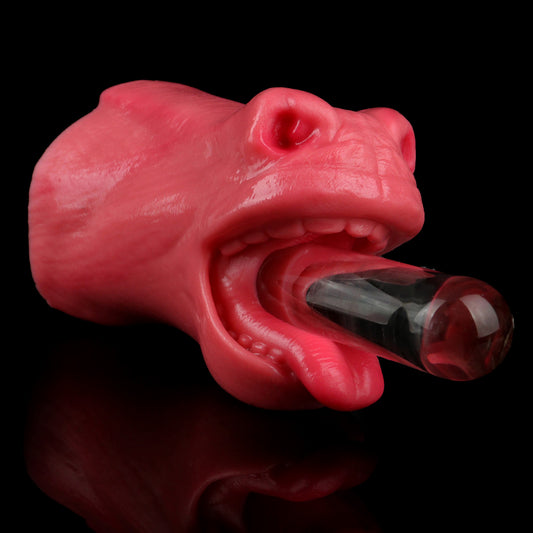 Extravagante Pferdemaul Pocket Pussy aus Platin-Silikon – Intensiver Blowjob Stroker & Fantasy Oral-Masturbator für aufregende Solo-Sessions
