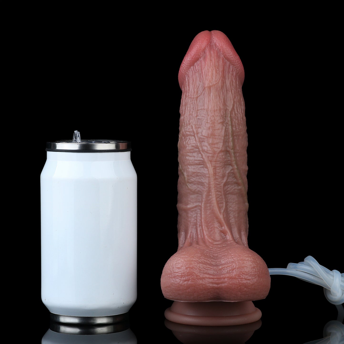 Huge Realistic Dildo – Uncircumcised Thick Veiny Ejaculating | SilikonLust