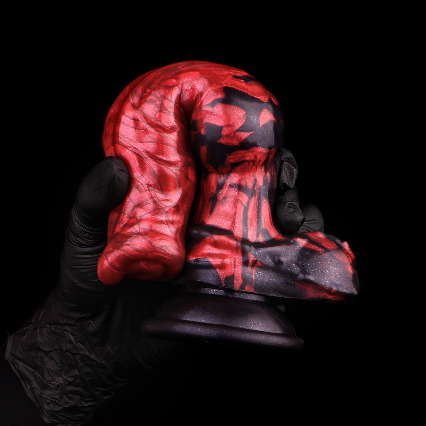 Bio Armor Dildo Mk-II – Tiered Leaf Vein Symmetrical Texture mit Knot-Kugel | SilikonLust