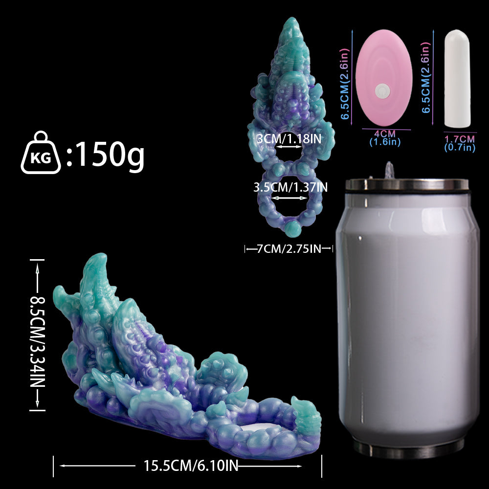 Mystisches Tiefsee-Tentakel Grinding Toy: Doppelring für Ausdauer & Paar-Stimulation
