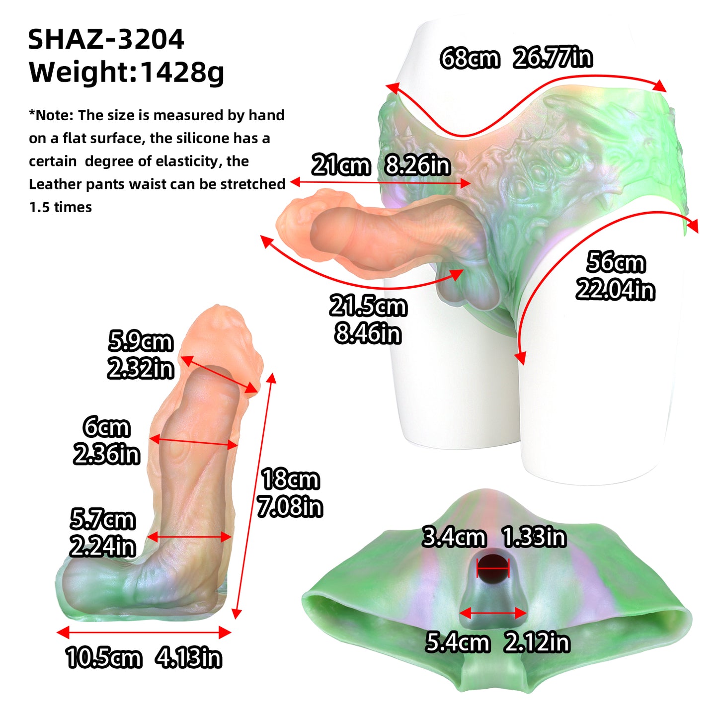 Fantasy Alien Penis Sleeve Wearable - Muscle Fiber Wave & Ultra-Elastic Base | SilikonLust