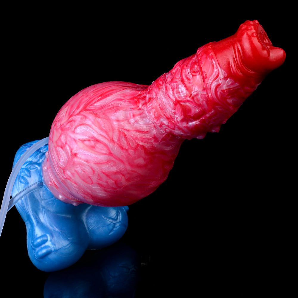 Knotenexplosion & Pumpgesteuert Fantasy Dildo – Squirting Beast Dildo mit Riesigem Knoten, Einschnürungszone