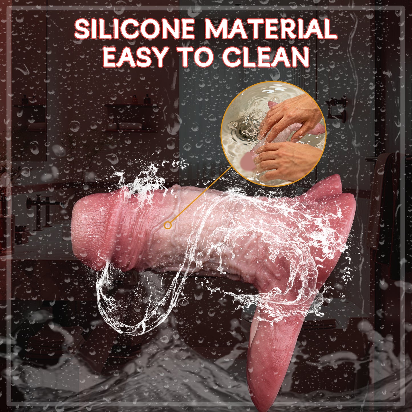 Realistic Hollow Cock Sleeve made of Liquid Silicone – Dual-Use Penis Extender with Stimulating Nubs for Couples