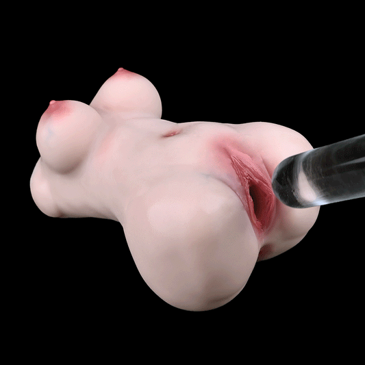 Pocket Pussy Rosé-Torso – Weibliche Silikonform für entspannte Solozeit