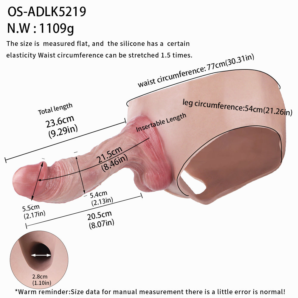 High-Quality Silicone Penis Sheath - For Men with Erectile Dysfunction or for Passionate Roleplayers