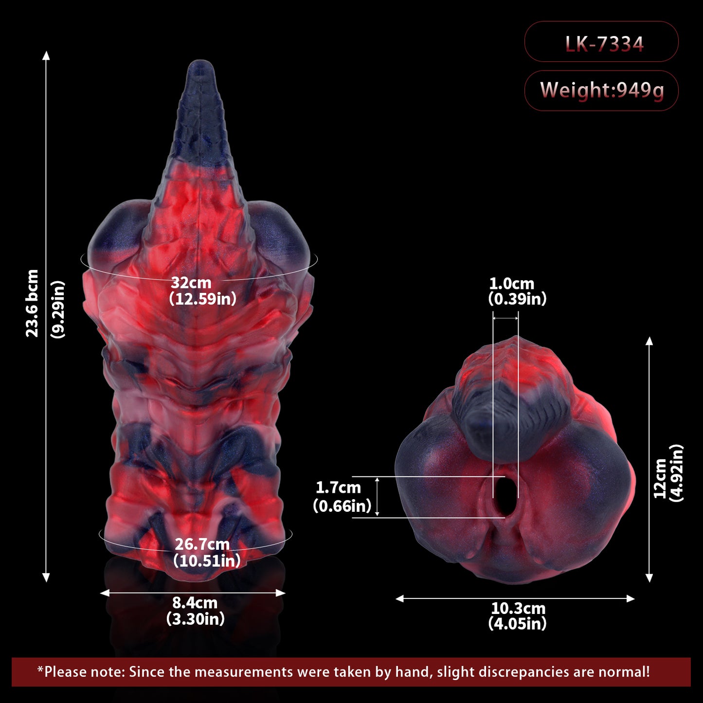 Drachenblut Male Masturbator – Magma-Artefakt aus Platin-Silikon