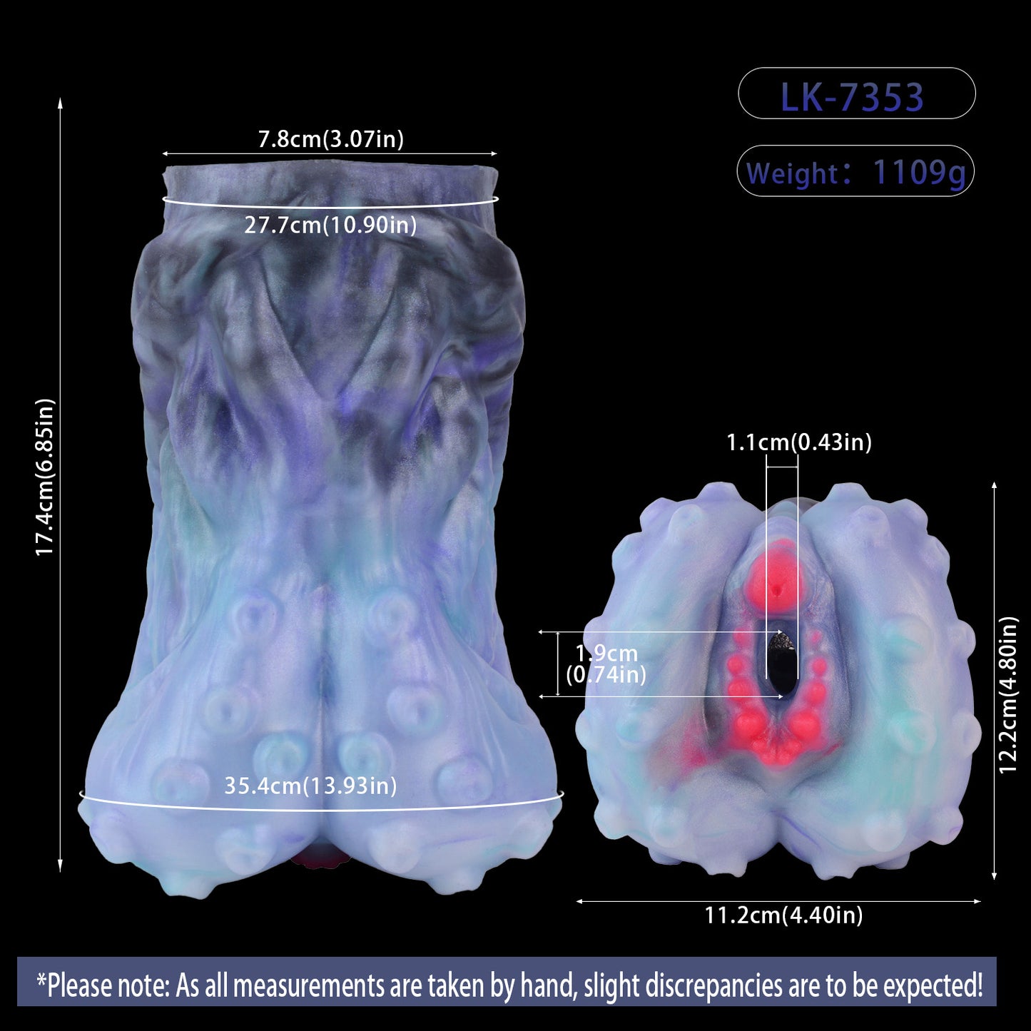 Pocket Pussy mit Tentakel Design – Realistische Silikon Masturbator Hülle mit Saugnapf Struktur für intensive Solo Momente