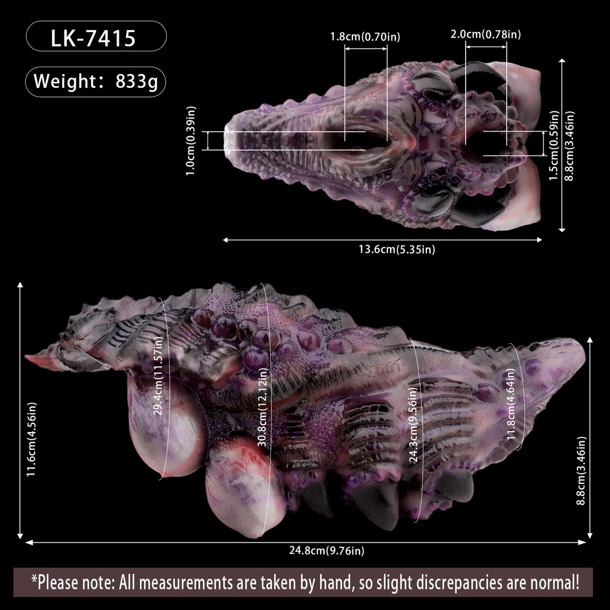 Pocket Pussy Leerenbrut – Zweikanal-Alien aus Silikon für düstere Solo-Fantasien