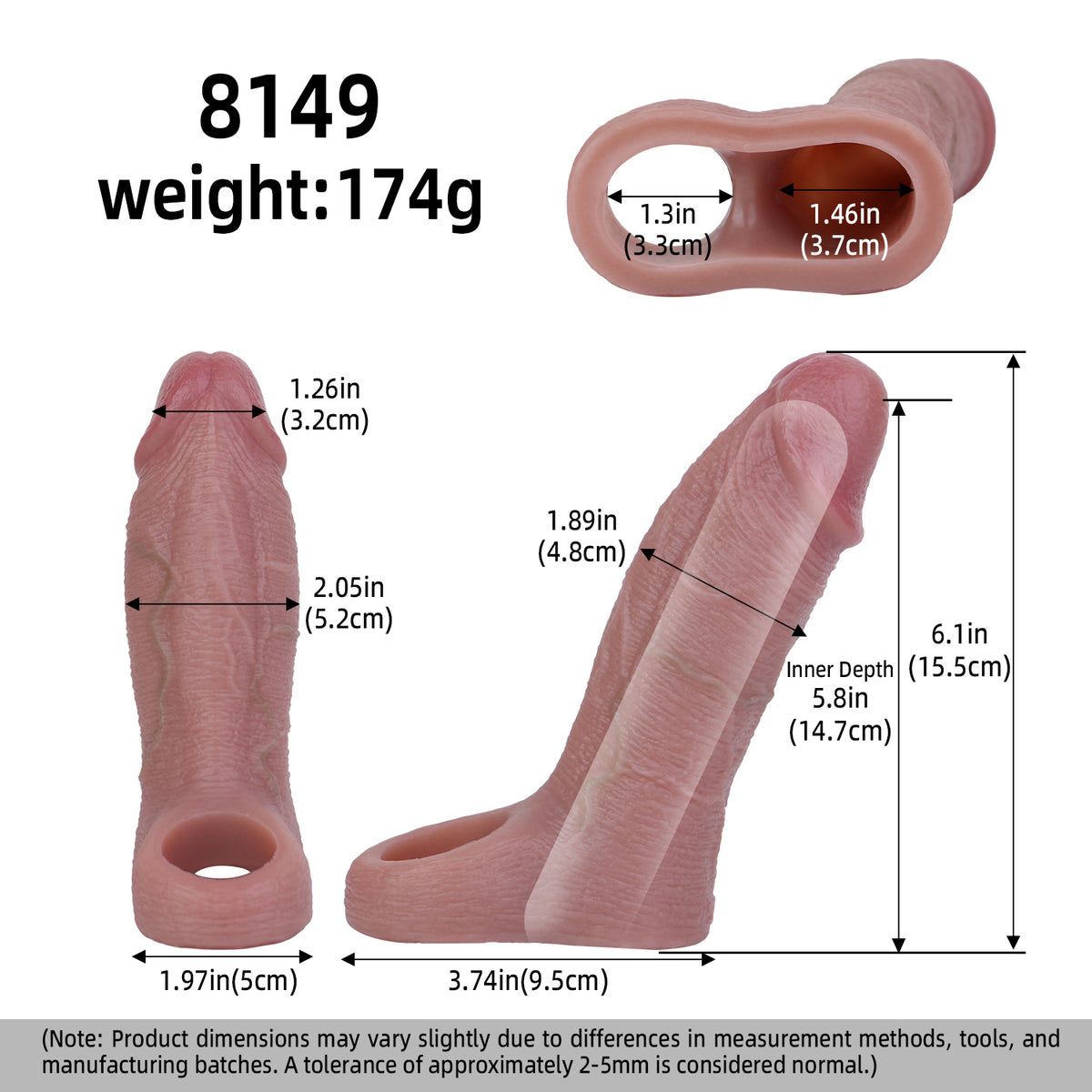 Penis Sleeve – Feine Hautstruktur & natürliche Konturen für Zweisamkeit