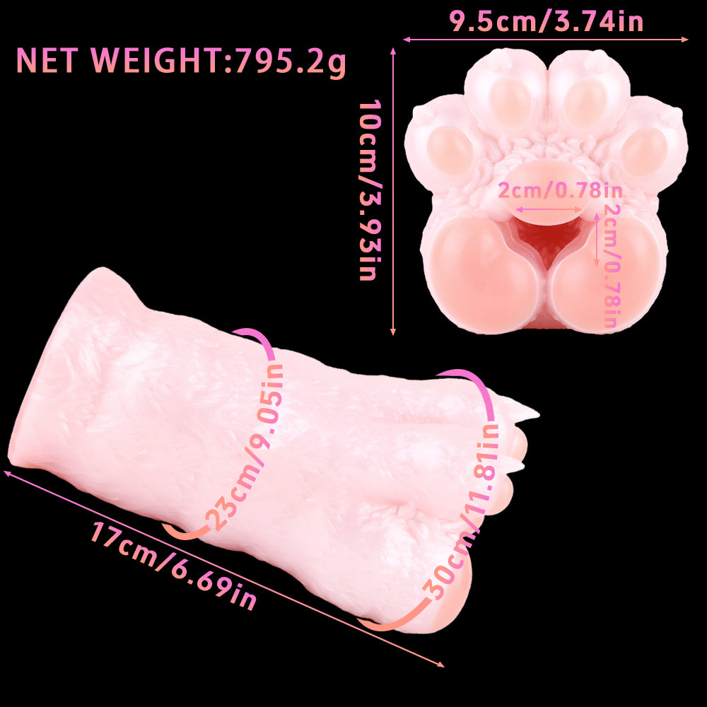 Taschenmuschi Pfote Pocket Pussy im Kawaii-Pfotendesign aus Platin-Silikon
