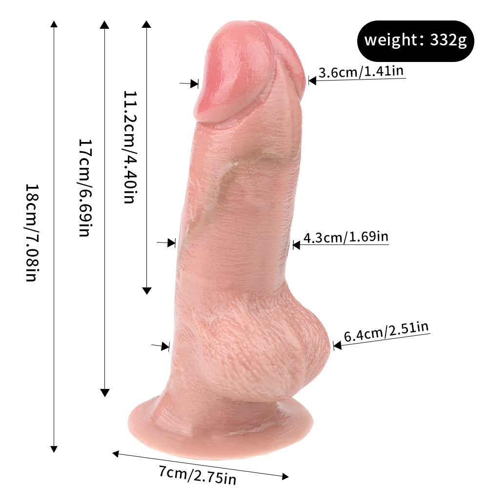 Real Dildo – Lifelike & Hand-Poured | With Balls & Suction Cup | SilikonLust