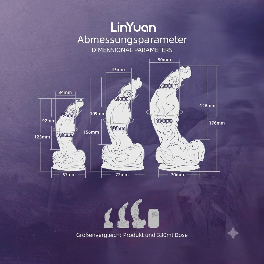 Steinbock-Dildo aus der Tierkreiszeichen-Serie – 30° Silber-Arc, Doppelpunkt-Stimulation & Platin-Silikon (XS/S/M)