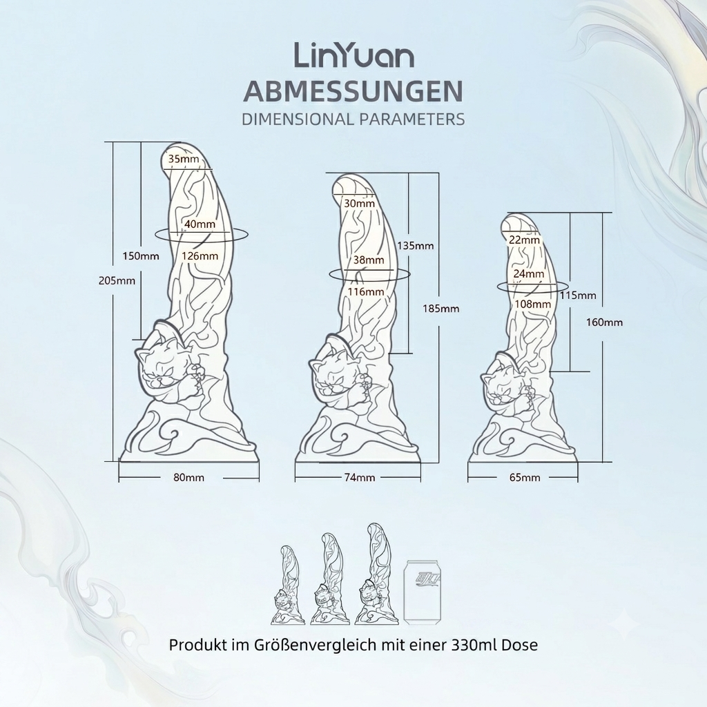 Mystischer Sternzeichen Dildo "Xuanli" – Ergonomischer Perlglanz Dildo in Eisblau & Lila mit starkem Saugfuß