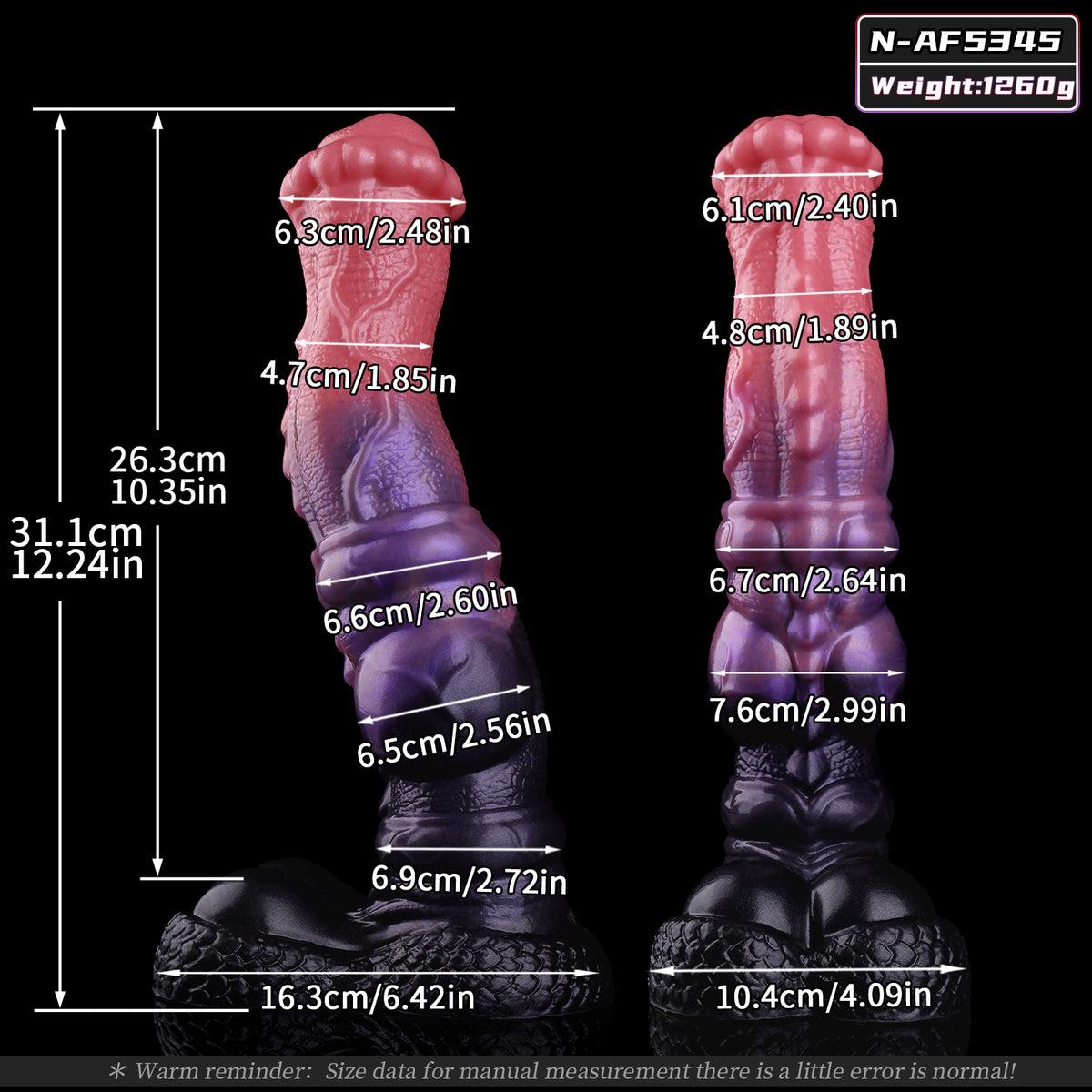 Horse Dildo Glutkrone – Rosa Noppenrand & Schuppenbasis für Fantasy-Paarzeit