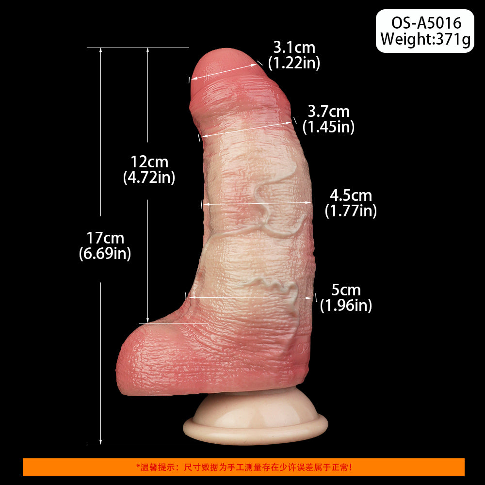 Lifelike Dual-Density Dildo in Natural Color – Realistic Rubber Penis with Veins for Authentic Solo Pleasure