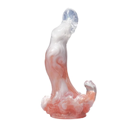 Exklusives Sternzeichen Jungfrau Sexspielzeug – Ergonomischer Dildo mit Saugnapf & Rosa-Glitzer-Farbverlauf