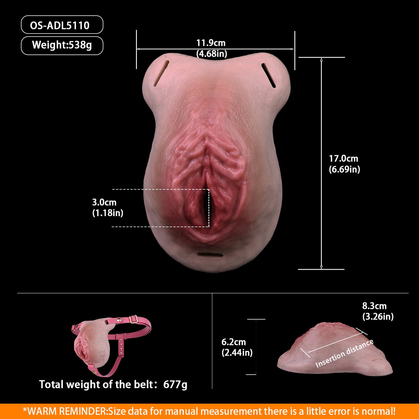 Realistische Silikon-Pussy-Panties – Tragbare Vagina-Prothese für Trans-Frauen & Femboys