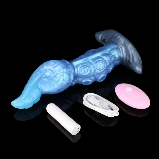 Tiefsee-Tentakel Strap-on Dildo | Platinum Silicone Fantasy Dildo mit Oktopus-Tentakel-Form