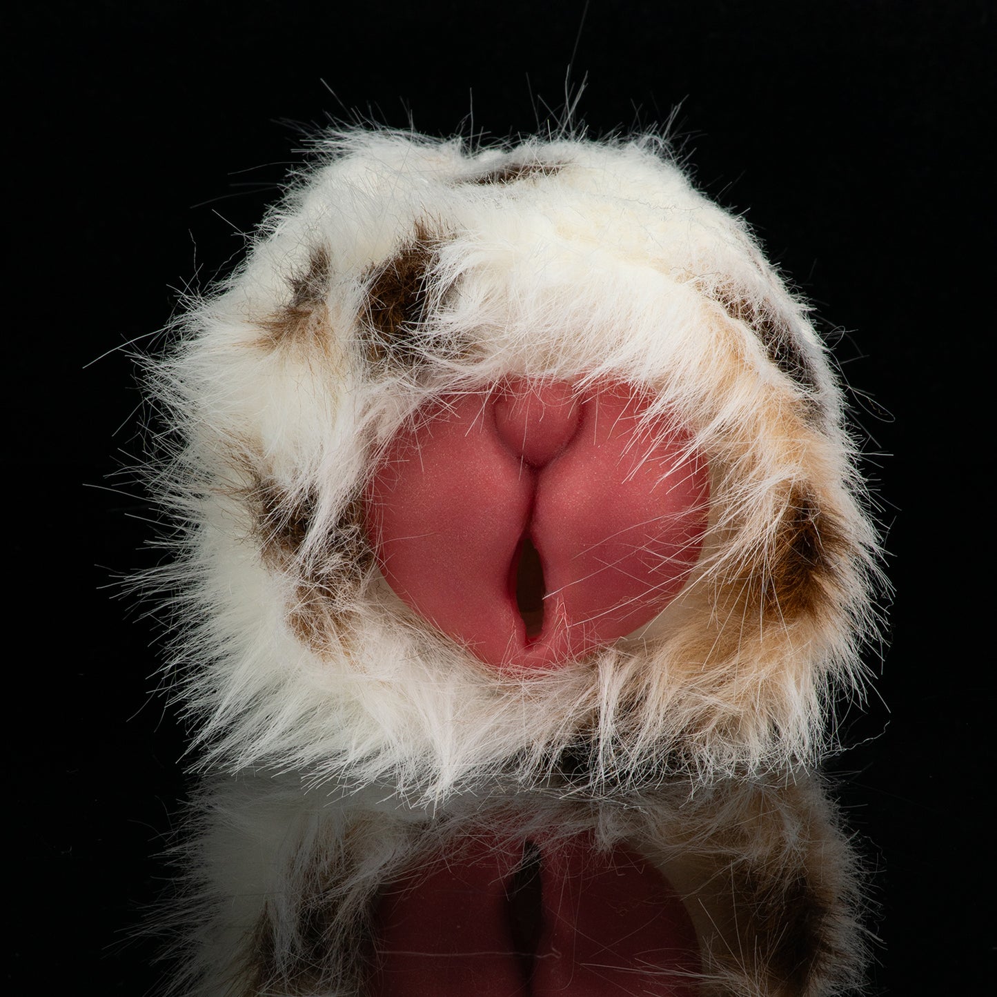 Gefleckter Plüsch-Masturbator – Anatomisches Dalmatiner-Sextoy aus weißem Platin-Silikon-sex toys