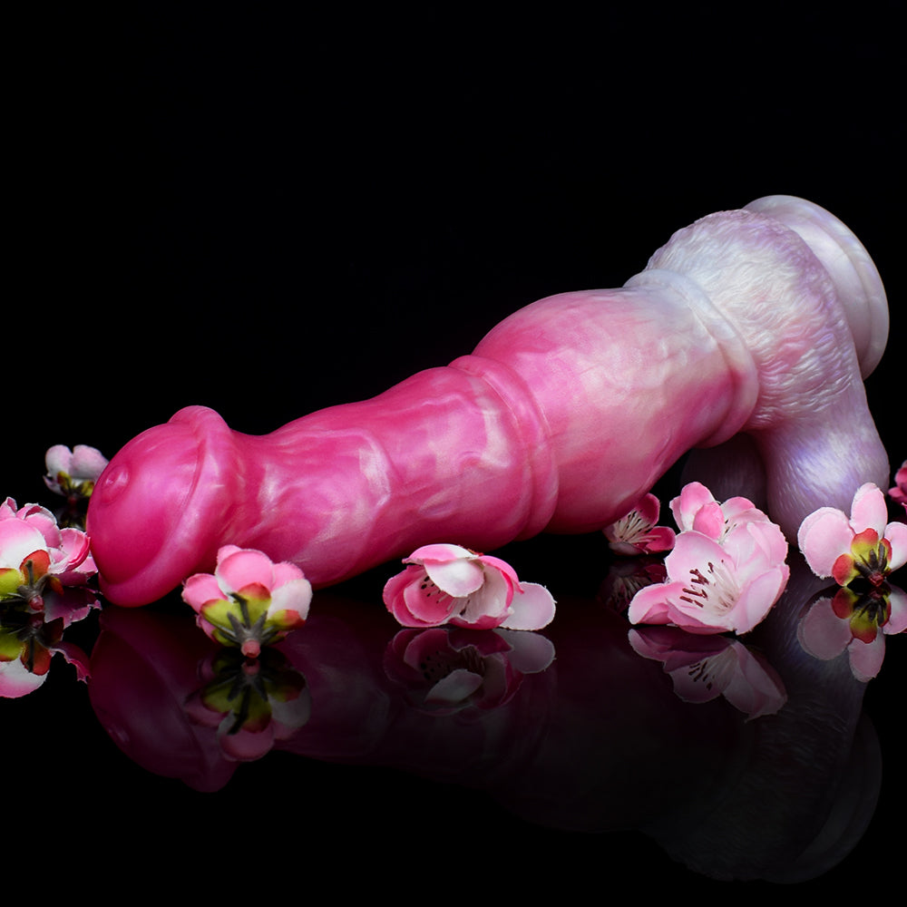 Equine Inspired Dildo – Fantasy Animal Dildo mit Schirmkrone und Dreistufigem Schaft für Maximale Fülle