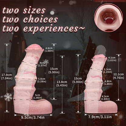Smooth Texture Penis Sleeve Platinum Silicone - Comfortable Male Sleeve with Muscle Ring