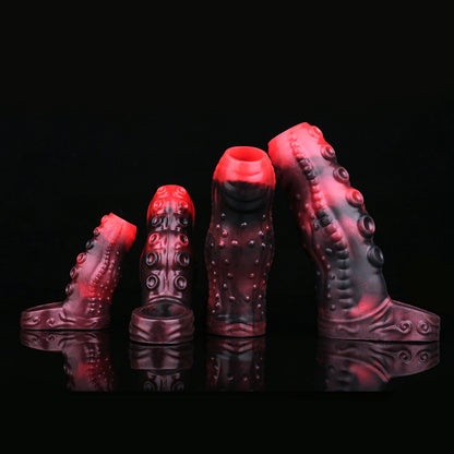 Tentacle Penis Sleeve - Alien Suction Cup Matrix & Spiral Inner Wall