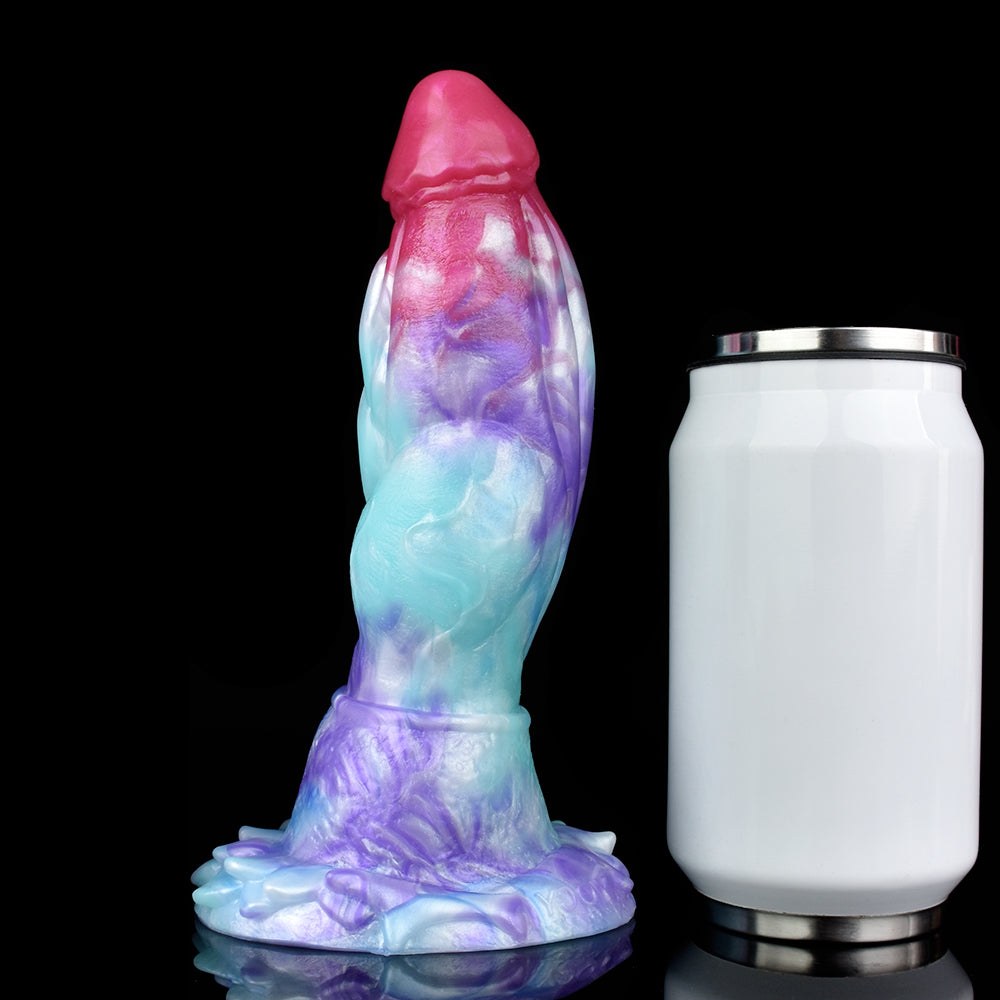 Drachen Fantasy Dildo – Galaktische Farbwelt aus Platin-Silikon