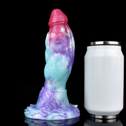 Drachen Fantasy Dildo – Galaktische Farbwelt aus Platin-Silikon