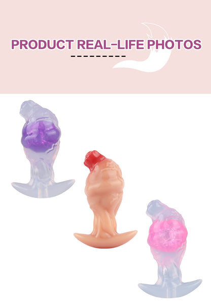 Fuchsschwanz Anal Plug Cosplay Set - Glazed Phantom | Beginner Tail Plug Eisriss-Perle Silikon SilikonLust