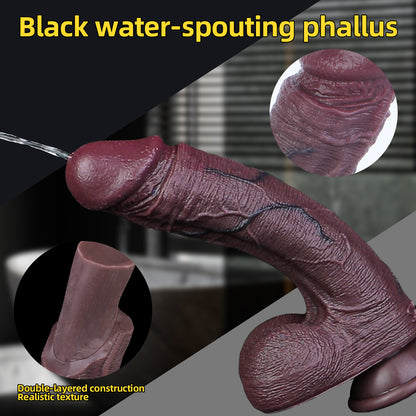 BBC Dildo Realistisch Spritzend – Platin-Silikon mit Saugnapf | SilikonLust