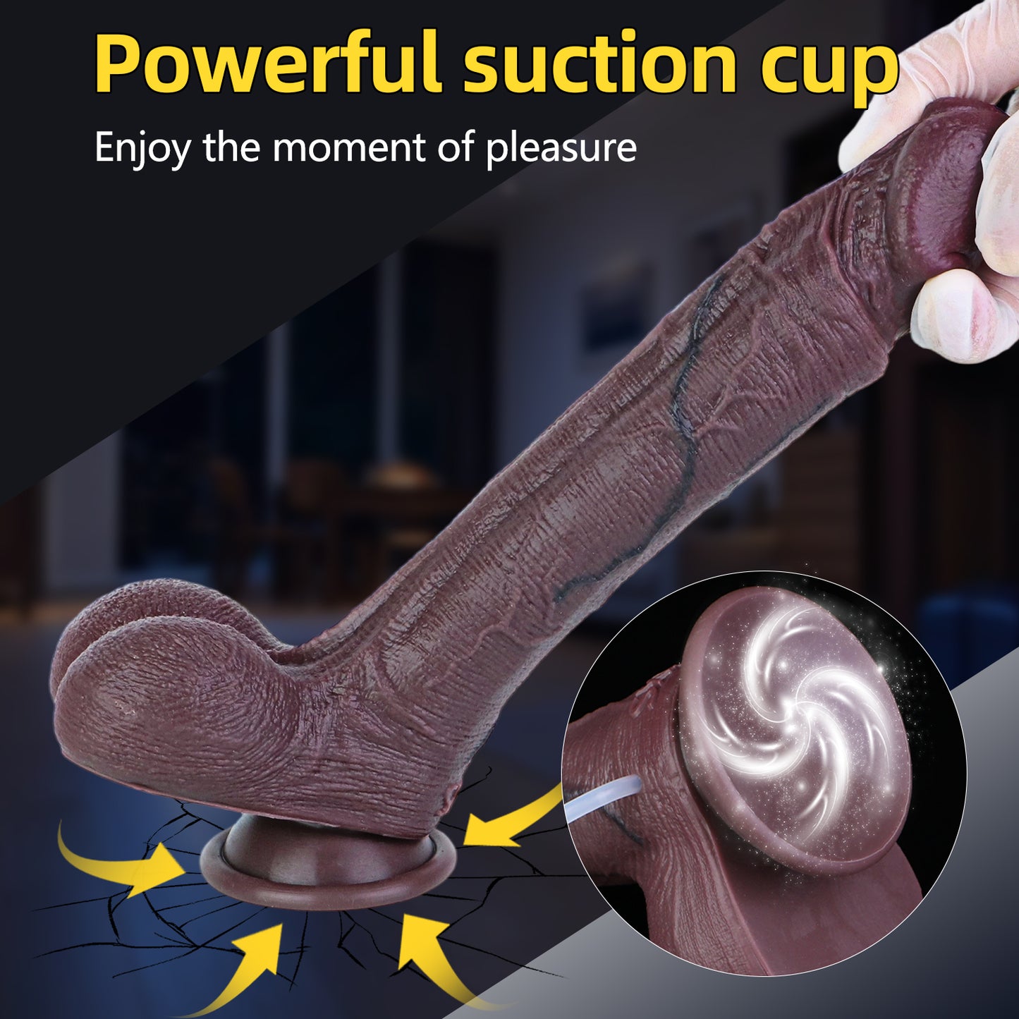 BBC Dildo Realistisch Spritzend – Platin-Silikon mit Saugnapf | SilikonLust