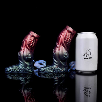 Kosmische Alien Penis Sleeve – Zweifarbiges Glitzer-Design mit Spritzfunktion & 2 Größen