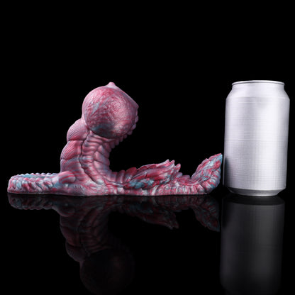 Hunde-Knoten Penis Sleeve – Rippenwellen-Schaft, Langer Klitoris-Grinder & Verzögerungsring aus Platin-Silikon