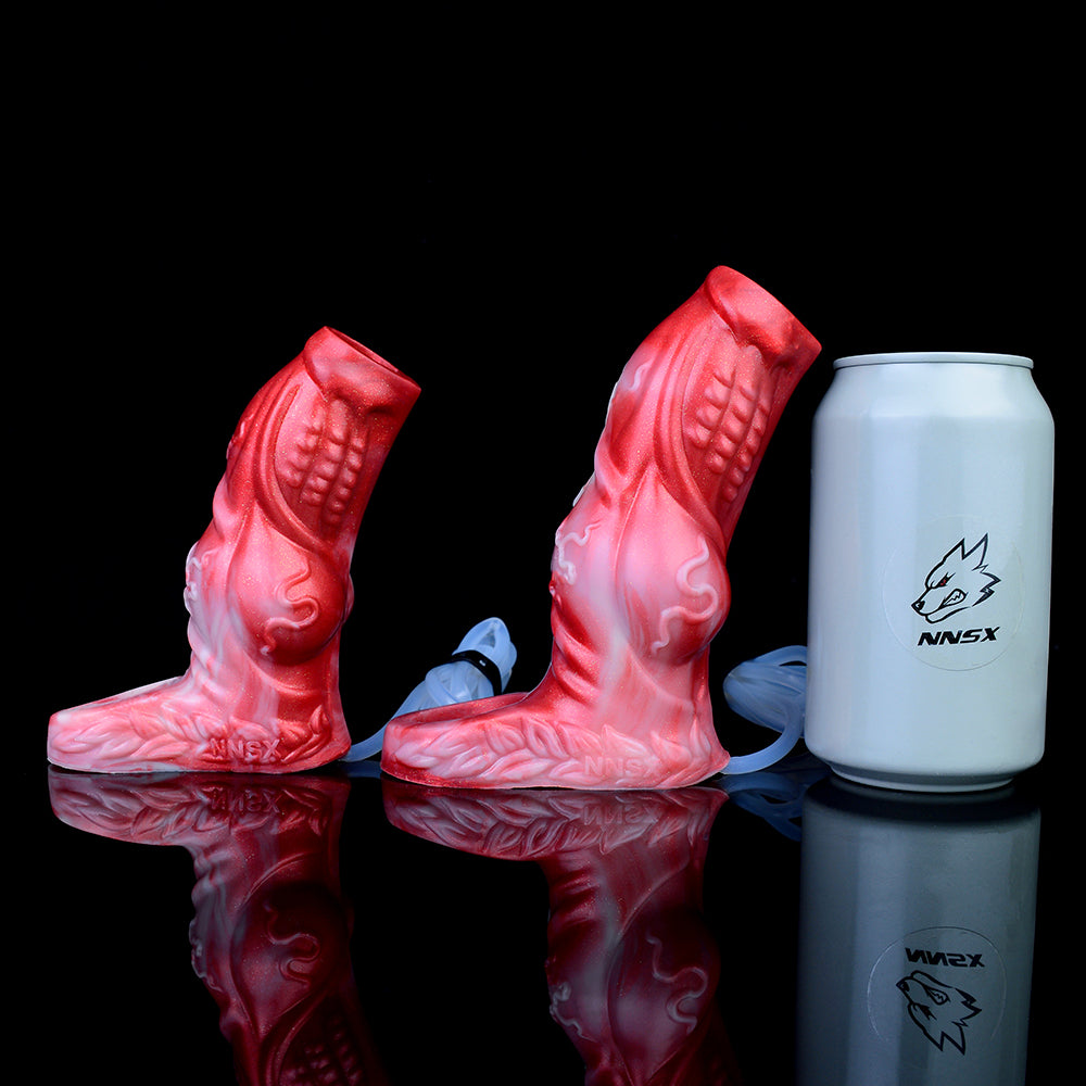Creature Penis Sleeve with Ejaculation Function - Red