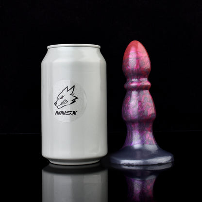 Fantasy Dildo in Violett-Magenta – Mehrfach-Kugeln, Saugnapf & Medizinisches Silikon