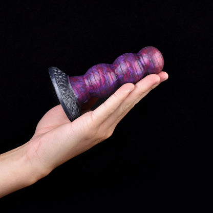 Segmented Beaded Dildo with Three-Stage Expansion & Resistance Release Cycle – Secure Suction Cup for Solo Play