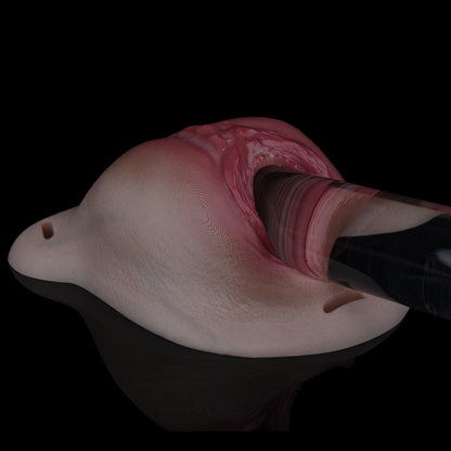 Anatomical Platinum Silicone Transgender Vagina Slip - Realistic Vulva Prosthetic with Insertable Canal for Immersive Feminine Expression