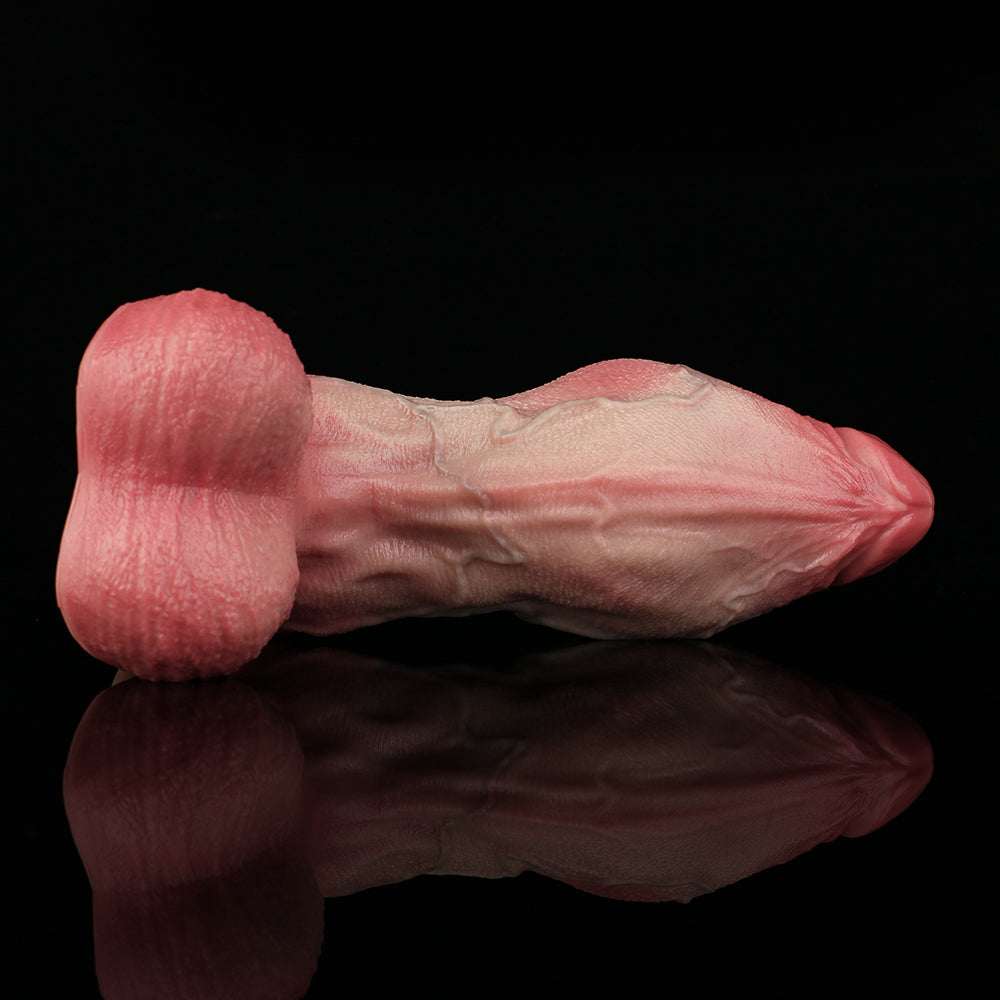 Luxus-Dildo aus Platin-Silikon | Handgefertigt | Doppelschicht