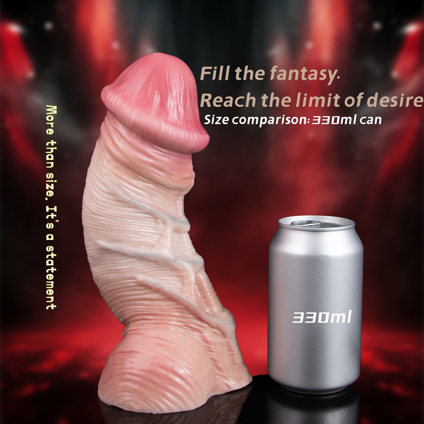 Dual-Density Realistic Dildo – Intense Skin-Fold Texture with Soft Rebound Effect