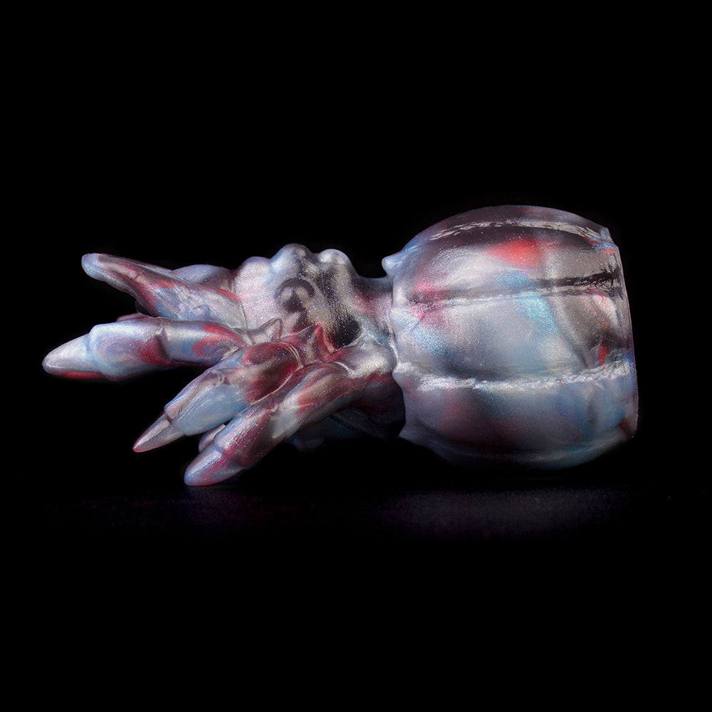 Spider Arthropod Ball Gag Set - Premium BDSM Mundknebel | Spinne Lederband Gold Geschenkbox SilikonLust
