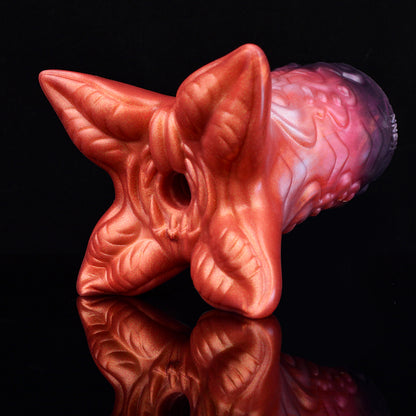 Fantasy Male Masturbator "Alien-Blüte": Kupfer & Lila Perlglanz – Intensives Toy für kosmische Solo-Abenteuer