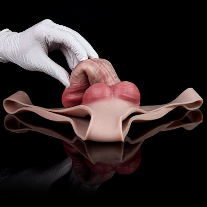 Single-Side Vein Sleeve Smoothing & Powerful – Raised Vein Penis Sleeve with Single Main Vein and Silicone Slip