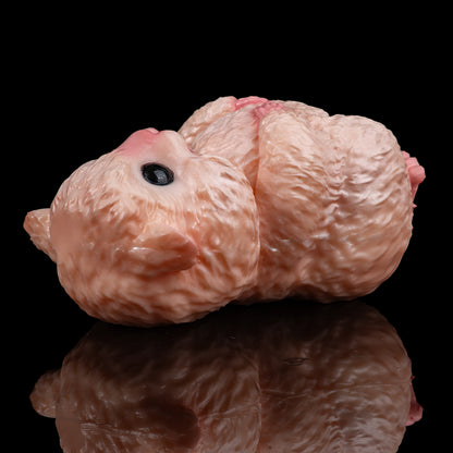 Cute Hamster Platinum Liquid Silicone Masturbator: Discreet Sex Doll & Nightstand Decor Highlight