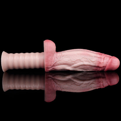 Realistischer Silikon Dildo mit Saugnapf – Hautnahes Design, flexible Nutzung & Griff | Penis Dildo aus Platin-Silikon für diskrete intime Momente